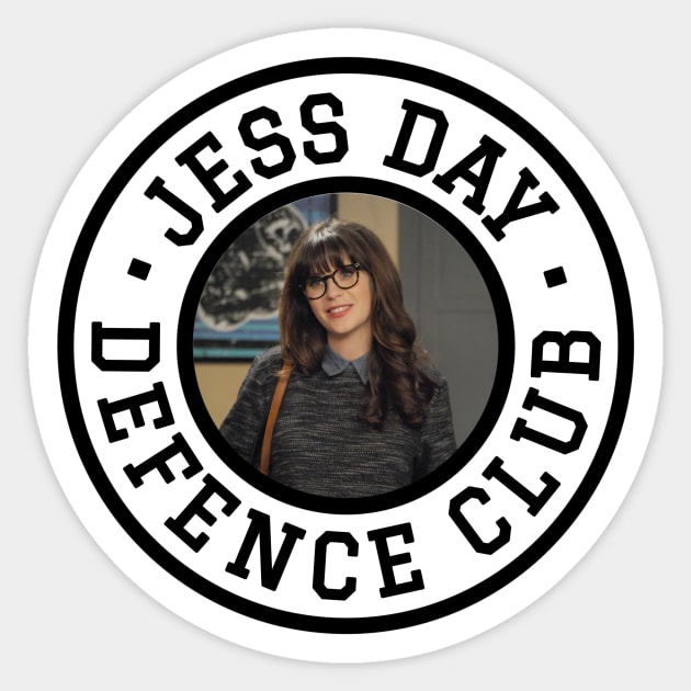 Jess Day defence club Sticker by voidstickers